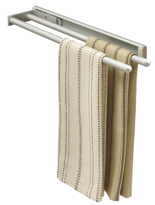 Telescopic two arm towel rail